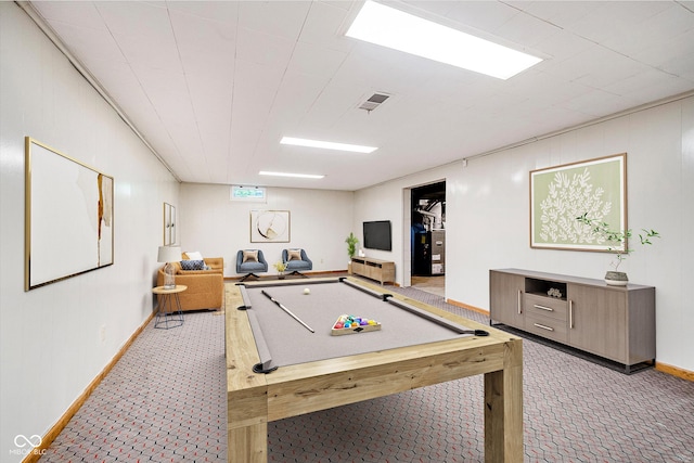 6146 Rucker Rd, Indianapolis, IN 46220 - recreation room with carpet flooring and pool table