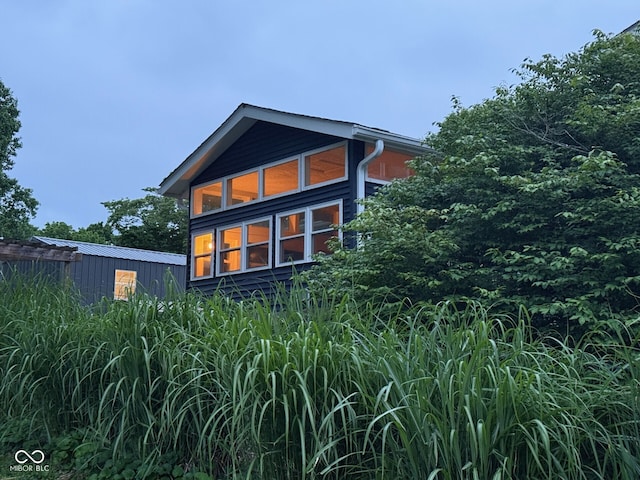 75 Byram Blvd, Martinsville, IN 46151 - view of home's exterior with metal roof