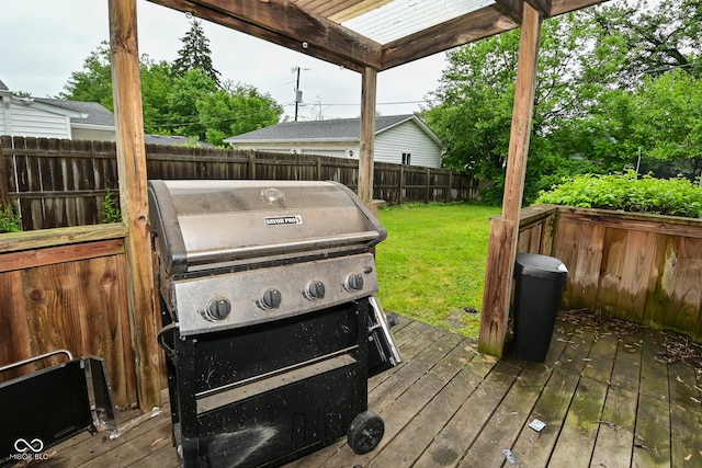 4751 N Longworth Ave, Indianapolis, IN 46226 - deck featuring area for grilling