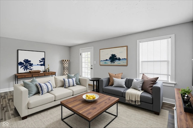 1915 Albany St, Beech Grove, IN 46107 - living area with light wood finished floors and baseboards