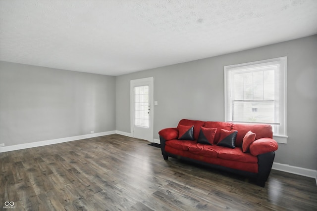 1915 Albany St, Beech Grove, IN 46107 - living area featuring wood finished floors and baseboards