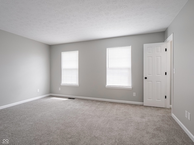 3734 Lacebark Dr, Indianapolis, IN 46235 - empty room featuring carpet, a textured ceiling, plenty of natural light, and baseboards