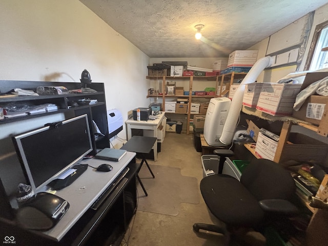 5553 N County Road 10 E, Greensburg, IN 47240 - office with a textured ceiling and concrete floors