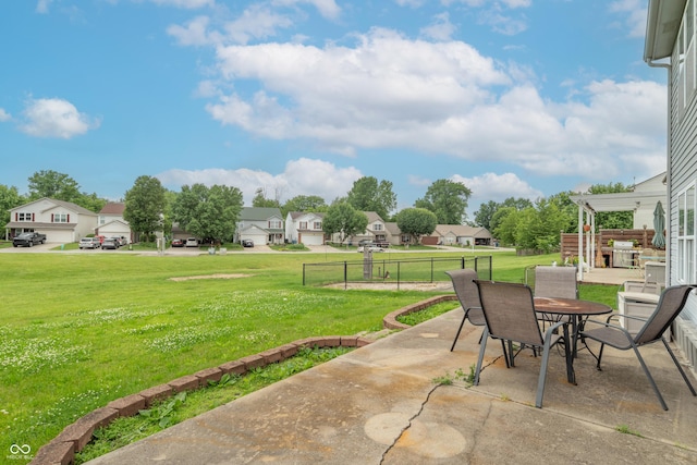 8056 Maple Stream Blvd, Indianapolis, IN 46217 - view of patio featuring a residential view and outdoor dining area