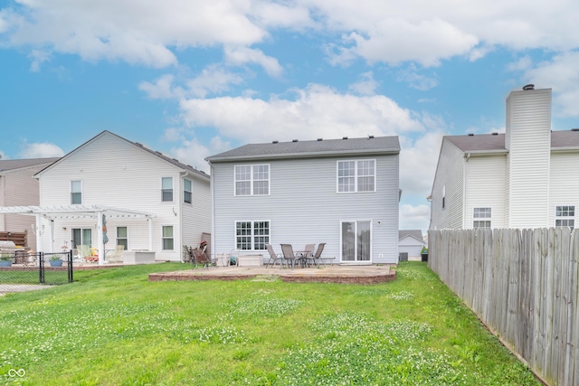 8056 Maple Stream Blvd, Indianapolis, IN 46217 - back of property with a pergola and a patio