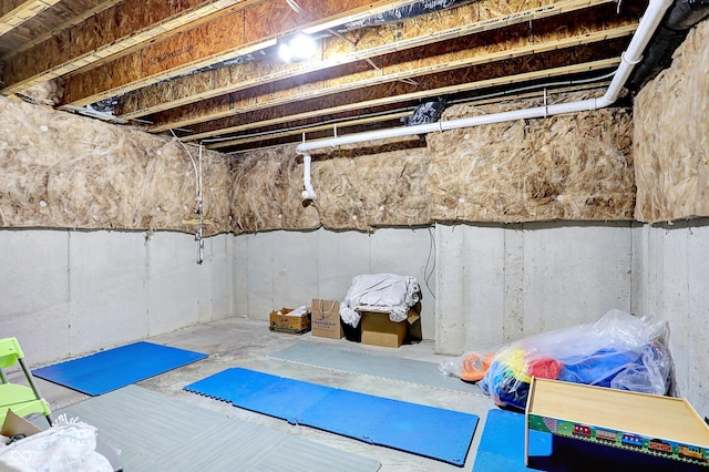 2789 W High Grove Cir, Zionsville, IN 46077 - view of unfinished basement