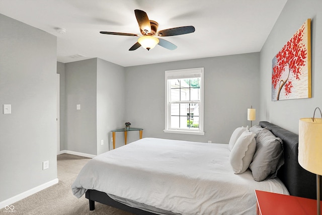 2789 W High Grove Cir, Zionsville, IN 46077 - bedroom with carpet flooring and a ceiling fan