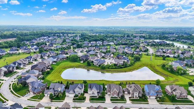 2789 W High Grove Cir, Zionsville, IN 46077 - aerial perspective of suburban area with a nearby body of water