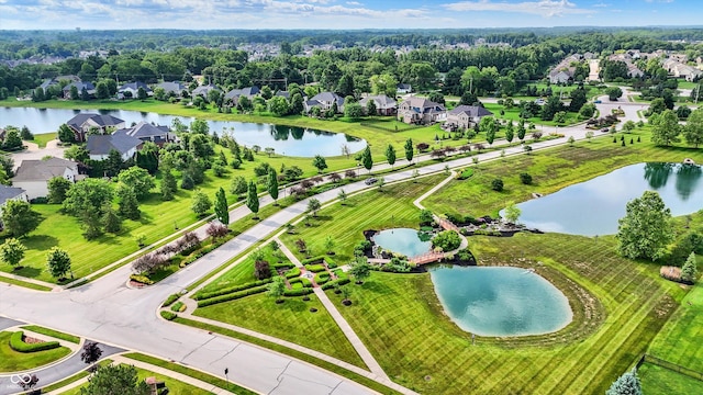 2789 W High Grove Cir, Zionsville, IN 46077 - aerial perspective of suburban area featuring a large body of water