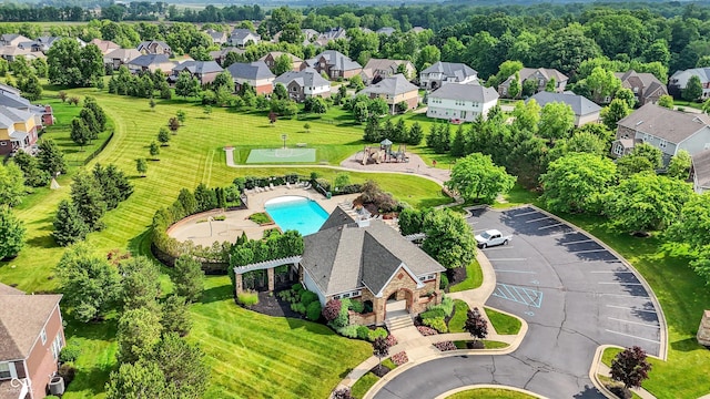 2789 W High Grove Cir, Zionsville, IN 46077 - aerial view of residential area