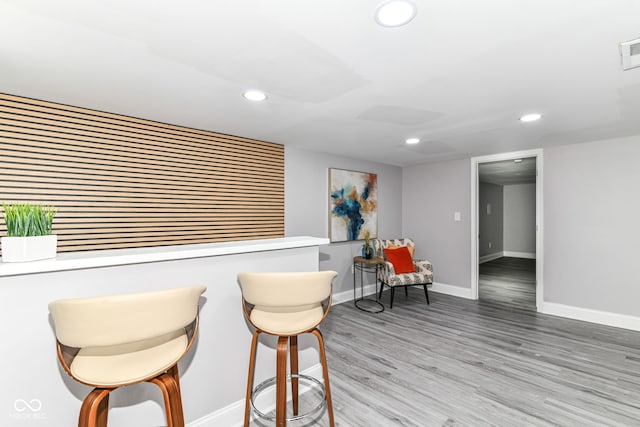 1820 Hemlock Ln, Plainfield, IN 46168 - living area featuring recessed lighting, baseboards, and wood finished floors