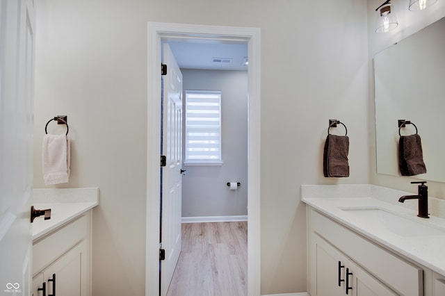 4163 Ironclad Dr, Bargersville, IN 46106 - bathroom featuring vanity and wood finished floors