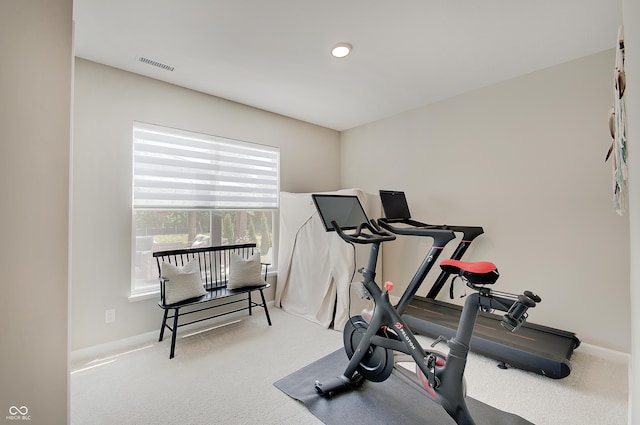 4163 Ironclad Dr, Bargersville, IN 46106 - exercise room with carpet flooring and baseboards