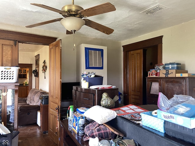 7669 W 100 N, Tipton, IN 46072 - bedroom featuring wood finished floors and ceiling fan