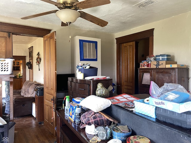 7669 W 100 N, Tipton, IN 46072 - bedroom featuring wood finished floors and a ceiling fan