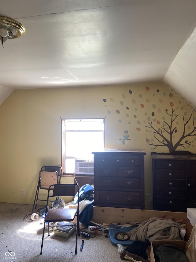 7669 W 100 N, Tipton, IN 46072 - bedroom featuring vaulted ceiling and carpet flooring