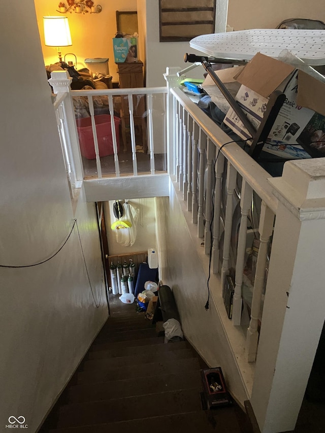 7669 W 100 N, Tipton, IN 46072 - staircase with wood finished floors