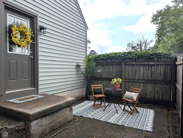 1637 Meridian St, Columbus, IN 47201 - view of patio with entry steps