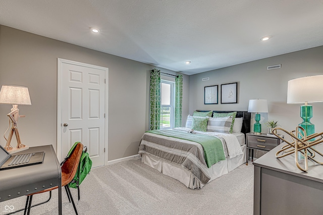 587 Bluestem Ln, New Whiteland, IN 46184 - bedroom with carpet flooring, recessed lighting, and baseboards