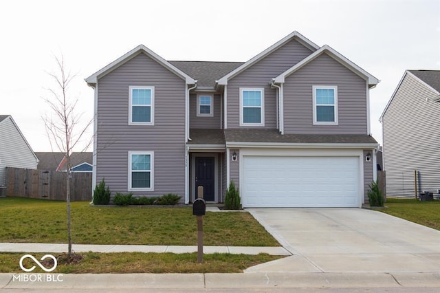 1375 Crabapple Rd, Franklin, IN 46131 - traditional-style home featuring driveway, an attached garage, and a shingled roof