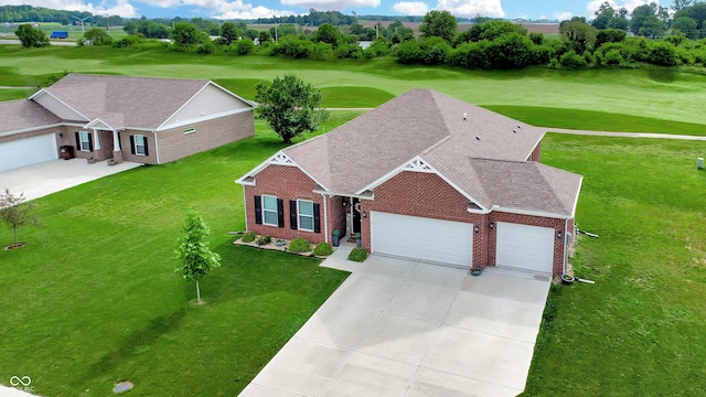 217 Saint Andrews Ave, Edinburgh, IN 46124 - aerial view of property and surrounding area with a golf club