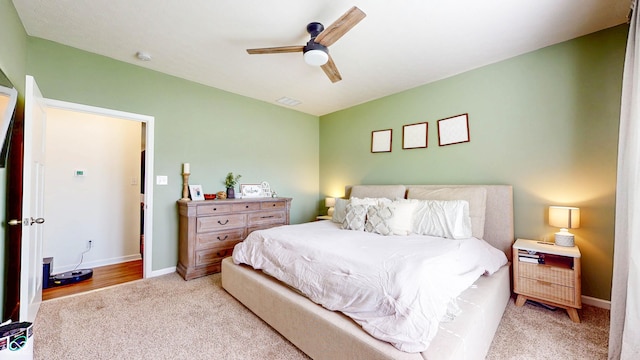 217 Saint Andrews Ave, Edinburgh, IN 46124 - carpeted bedroom with a ceiling fan and baseboards