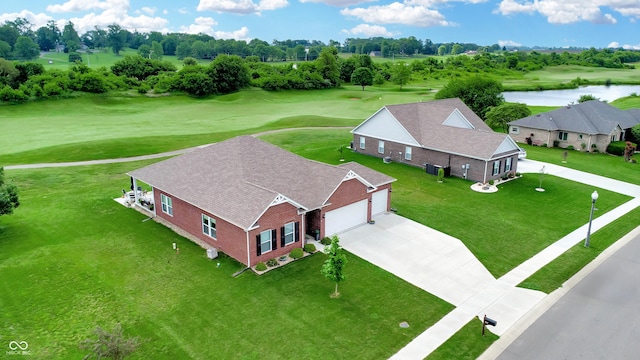 217 Saint Andrews Ave, Edinburgh, IN 46124 - aerial view of property and surrounding area with a tree filled landscape and a local golf course