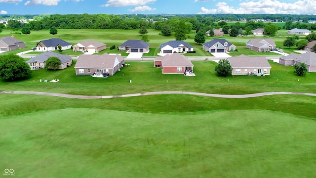 217 Saint Andrews Ave, Edinburgh, IN 46124 - aerial perspective of suburban area featuring a local golf course