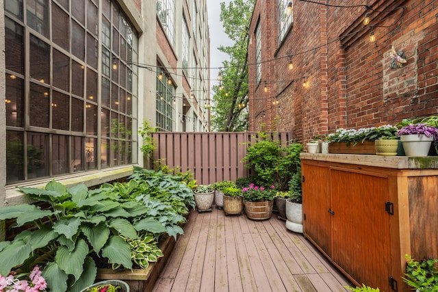 611 N Park Ave Unit 104, Indianapolis, IN 46204 - view of wooden terrace