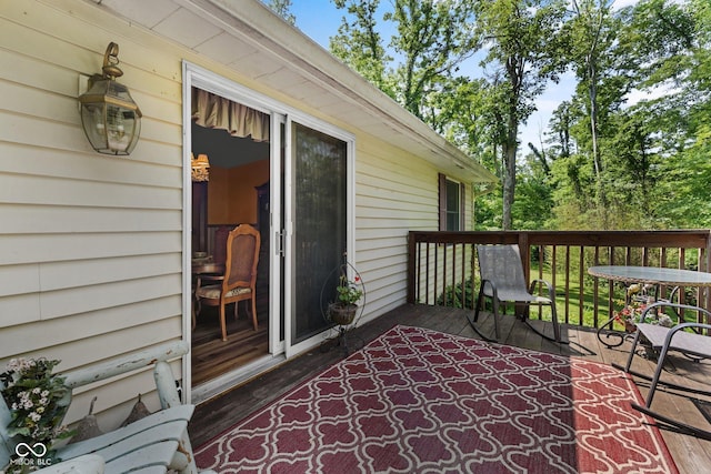 1350 Inverness Farms Rd, Martinsville, IN 46151 - view of wooden terrace