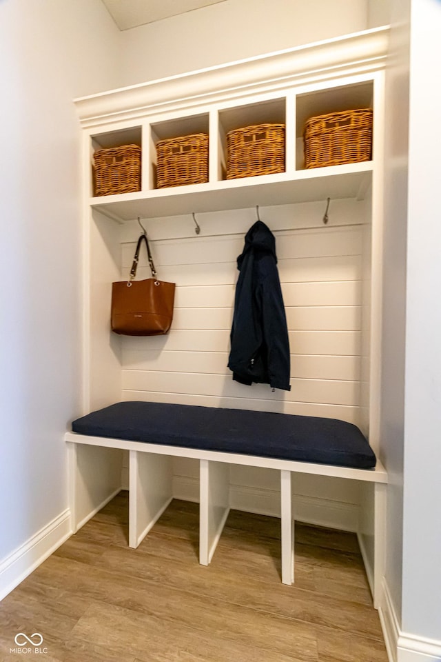 139 Wayfinder Dr, West Lafayette, IN 47906 - mudroom featuring light wood-style flooring and baseboards