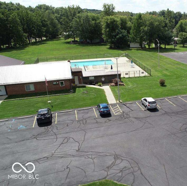 317 Lazy River Rd, Cloverdale, IN 46120 - drone / aerial view of a pool area