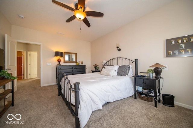 12976 Walbeck Dr, Fishers, IN 46037 - bedroom featuring carpet floors and a ceiling fan
