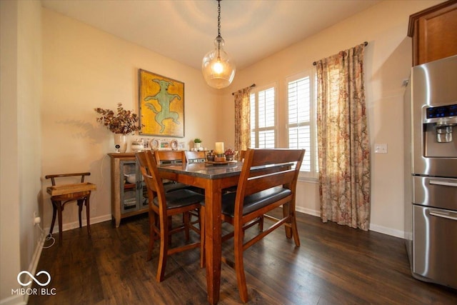 12976 Walbeck Dr, Fishers, IN 46037 - dining area with dark wood-style flooring