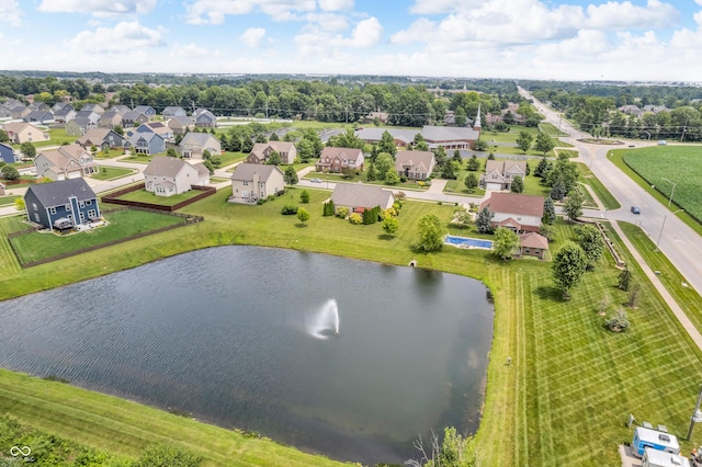 2948 Chalbury Dr, Plainfield, IN 46168 - aerial view of residential area featuring a large body of water and a tree filled landscape