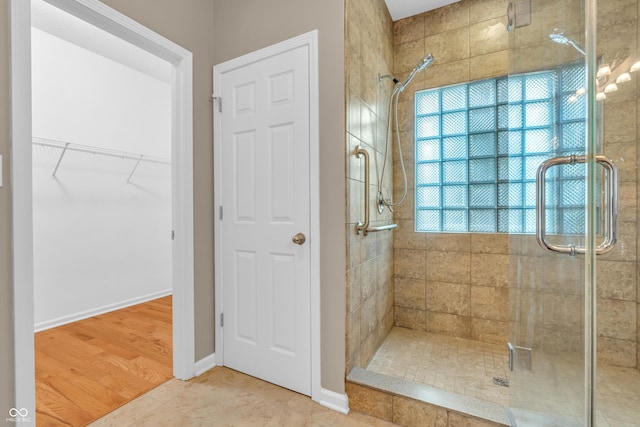 2948 Chalbury Dr, Plainfield, IN 46168 - bathroom with a stall shower and a walk in closet