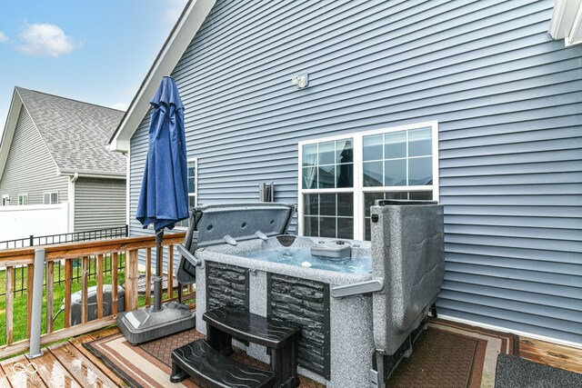 5439 Maywood Dr, Whitestown, IN 46075 - view of wooden terrace