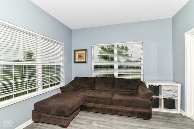 5439 Maywood Dr, Whitestown, IN 46075 - living area with wood finished floors and baseboards