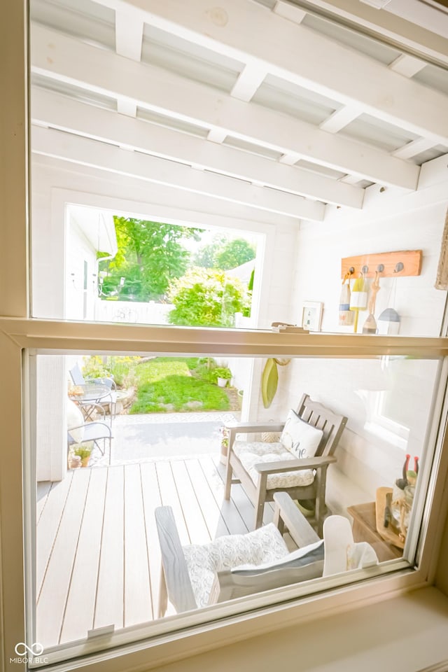 4305 W Coyote Run Ct, Muncie, IN 47304 - view of wooden terrace