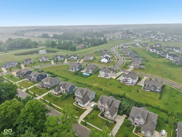 8165 Oakley Ter, Zionsville, IN 46077 - aerial view of property and surrounding area featuring nearby suburban area and a large body of water