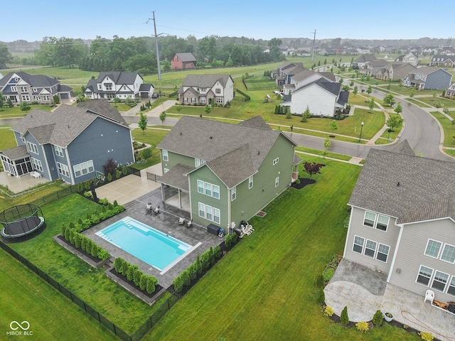 8165 Oakley Ter, Zionsville, IN 46077 - aerial perspective of suburban area with a pool area