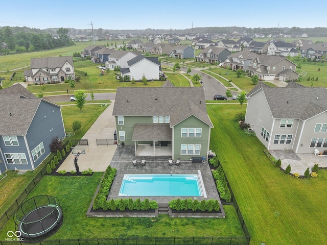 8165 Oakley Ter, Zionsville, IN 46077 - aerial view of residential area featuring a pool area