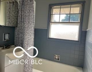2028 Gilmore St, Columbus, IN 47201 - bathroom with plenty of natural light and vanity