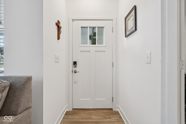 11429 Lottie Cir, Noblesville, IN 46060 - doorway to outside with light wood-style floors and baseboards