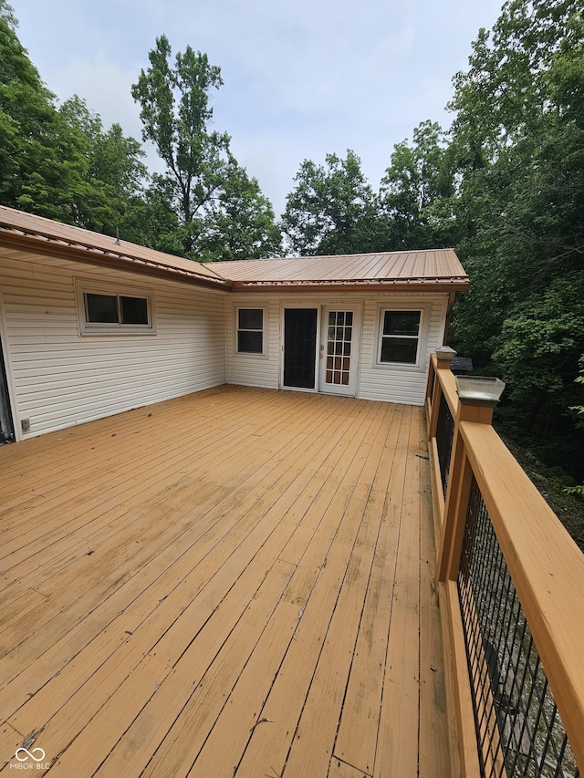 1317 S Ebert Dr, Rockville, IN 47872 - view of wooden deck
