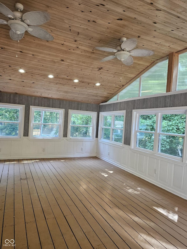 1317 S Ebert Dr, Rockville, IN 47872 - unfurnished sunroom featuring plenty of natural light and vaulted ceiling
