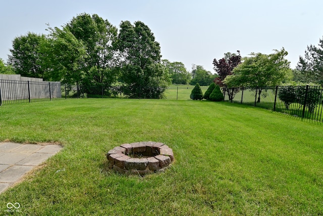 15524 Follow Dr, Noblesville, IN 46060 - view of yard with a fire pit