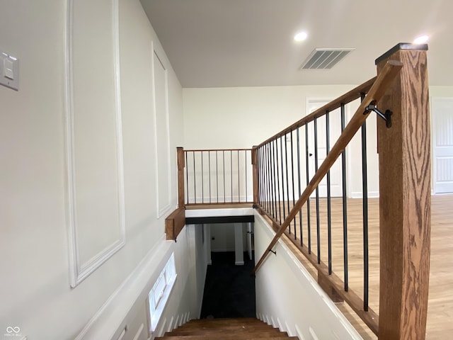1429 Udell St, Indianapolis, IN 46208 - stairs featuring wood finished floors