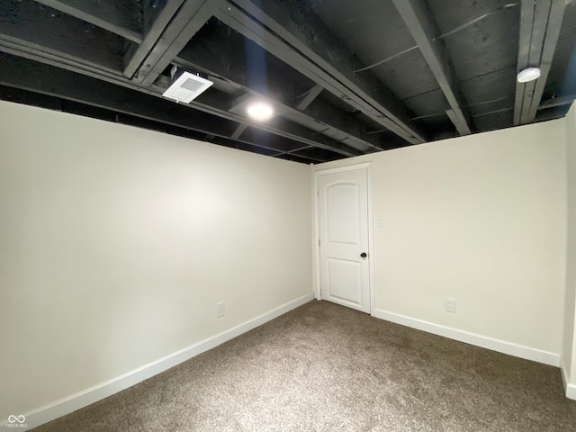 1429 Udell St, Indianapolis, IN 46208 - finished basement with carpet and baseboards