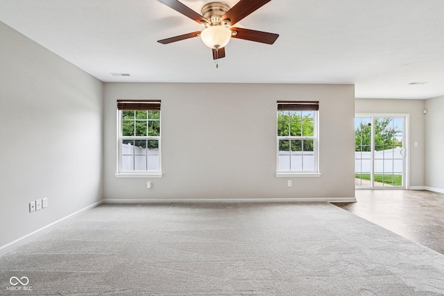 1739 Wedgewood Pl, Avon, IN 46123 - empty room with ceiling fan and carpet